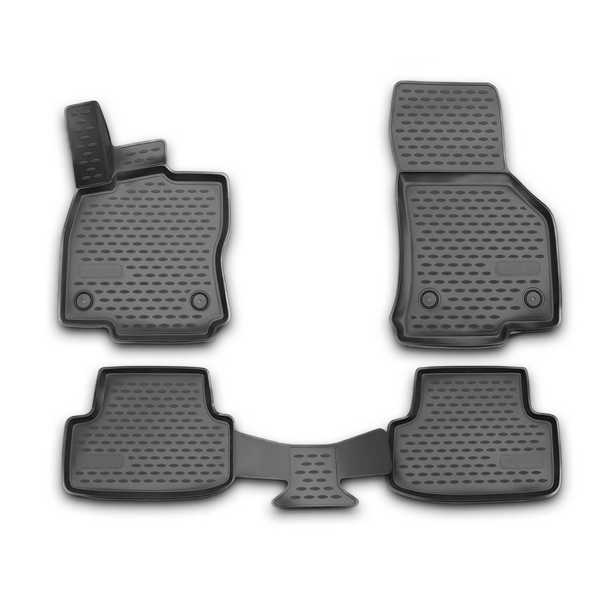 Volkswagen Golf VII Alltrack Floor Mats - Omac - Rubber TPE - Black - 2014